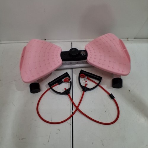 RENRUI WAIST TWISTING TRAINER EXERCISE MACHINE, 330LB CAPACITY - SMART LED MONITOR - PINK, WHITE image 4