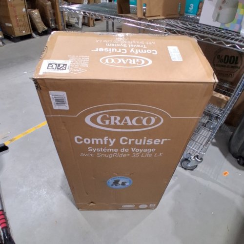 GRACO 2-IN-1 COMFY CRUISER TRAVEL SYSTEM, SNUGRIDE 35 LITE LX INFANT CAR SEAT - GRAYSTONE (MODEL:2243819) image 6