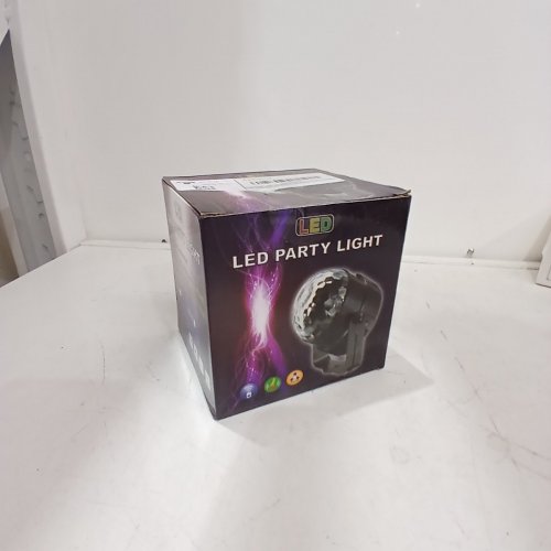 APEOCOSE PARTY LIGHT & SOUND ACTIVATED DISCO BALL WITH REMOTE - 12 MODES - BLACK (MODEL: 468) image 2