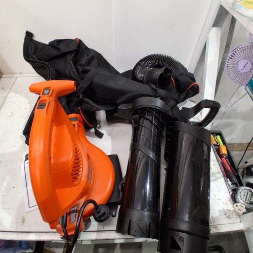 BLACK AND DECKER CORDED BACK PACK LEAF BLOWER, VACUUM & MULCHER, 250MPH, 400CFM - BLACK/ORANGE (MODEL : BEBL7000) image 3