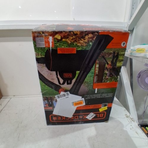 BLACK AND DECKER CORDED BACK PACK LEAF BLOWER, VACUUM & MULCHER, 250MPH, 400CFM - BLACK/ORANGE (MODEL : BEBL7000) image 6