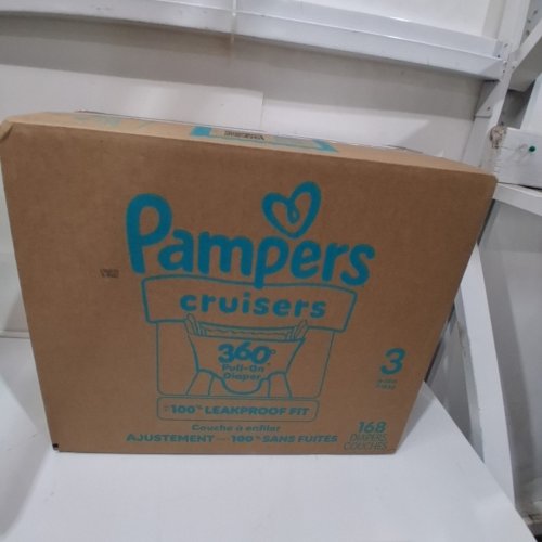 168PK PAMPERS CRUISERS DISPOSABLE BABY DIAPERS - SIZE 3 (16-28LBS) image 3