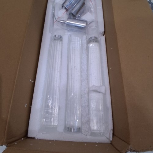 ZHLWIN 3-LIGHT LED MINI PENDANT LIGHT WITH CRYSTAL SHADE - 69"H - SILVER- (MODEL:JP-007-3C) image 3