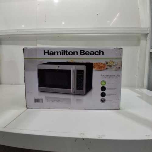 HAMILTON BEACH STAINLESS STEEL MICROWAVE - 0.7 CU FT - 700 WATTS WITH 10 POWER LEVELS (MODEL: EM720CPN-SS) image 6