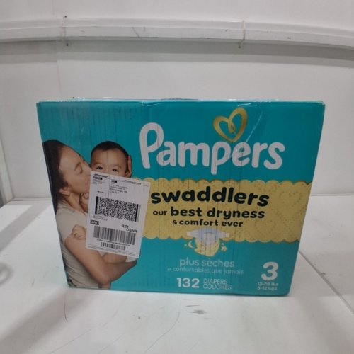 132PK PAMPERS SWADDLERS DIAPERS - SIZE 3 (1326LB) image 3