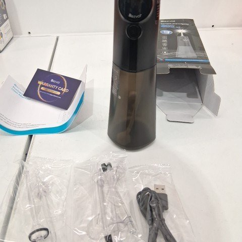 BEZVOI PORTABLE RECHARGEABLE ORAL IRRIGATOR WITH 5 MODES - INCLUDES 6 TIPS - BLACK (MODEL: Y215) image 3
