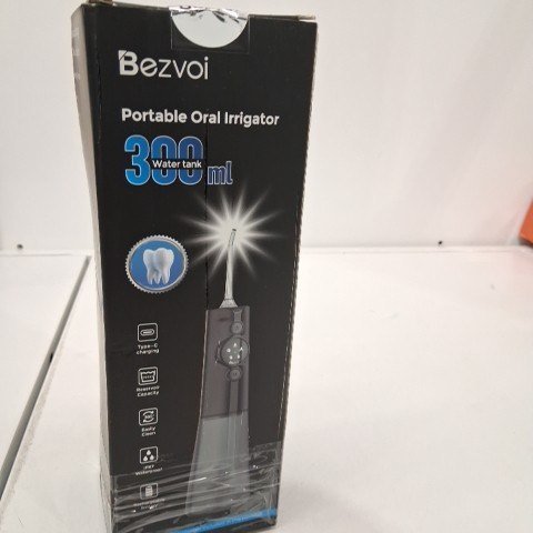BEZVOI PORTABLE RECHARGEABLE ORAL IRRIGATOR WITH 5 MODES - INCLUDES 6 TIPS - BLACK (MODEL: Y215) image 4