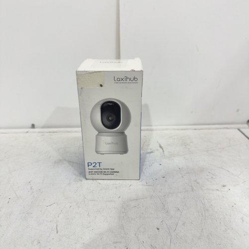 LAXIHUB 360° VIEW 2K SMART CAMERA WITH PHONE APP, PAN/TILT, MOTION & SOUND DETECTION, NIGHT VISION, TWO-WAY AUDIO, WORKS WITH ALEXA - WHITE (MODEL: P2T) image 4