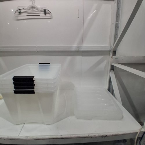 4PK IRIS STACK & PULL STORAGE CONTAINER BOX - 53QT - CLEAR (MODEL: TB-56D) image 2