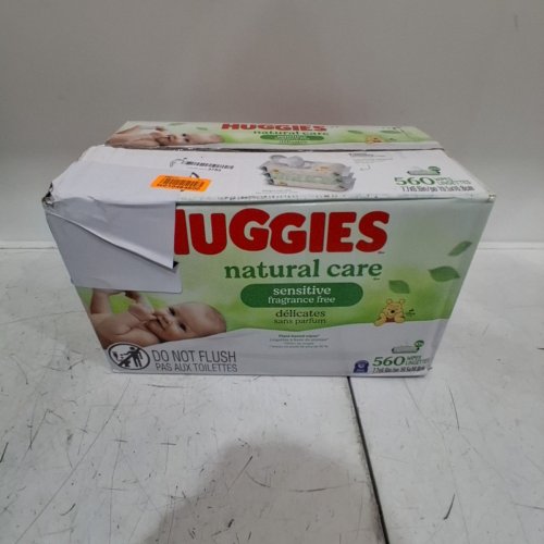 560PK HUGGIES NATRUAL CARE SENSITIVE AND FRAGRANCE FREE WIPES image 2