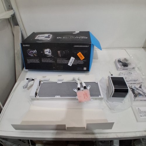 LIAN LI HYDROSHIFT II OLED CURVED FANLESS AIO CPU COOLER - 360 MM - WHITE (MODEL: GHS20LDC36NW) image 2