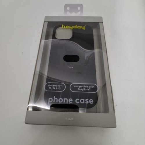 HEYDAY MAGSAFE SILICONE PHONE CASE FOR IPHONE 13/14/15/16E - BLACK image 2