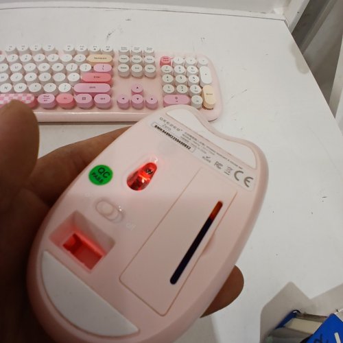 GEEZER CUTE CAT WIRELESS KEYBOARD AND MOUSE COMBO - PINK image 5