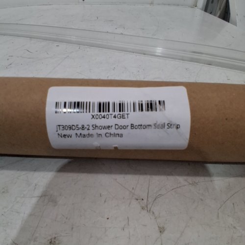 SHOWER DOOR BOTTOM SEAL PVC STRIP - FOR 5/16" THICK FRAMELESS GLASS DOOR PANEL - 39" - CLEAR (ITEM: JT309D5-8-2) image 3