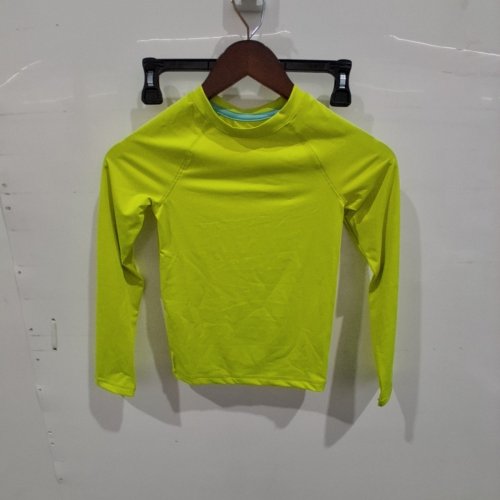 KID'S GEORGE LONG SLEEVE SWIM SHIRT - MEDIUM (7-8) - LIME GREEN (STYLE: GRS68007B) image 2