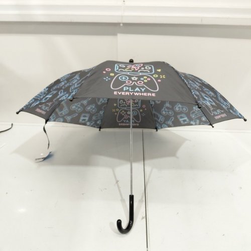 KIDS THE WEATHER STATION GAMER PATTERN UMBRELLA - OSFM - BLACK/MULTICOLOURED (MODEL: GMUM0400) image 4