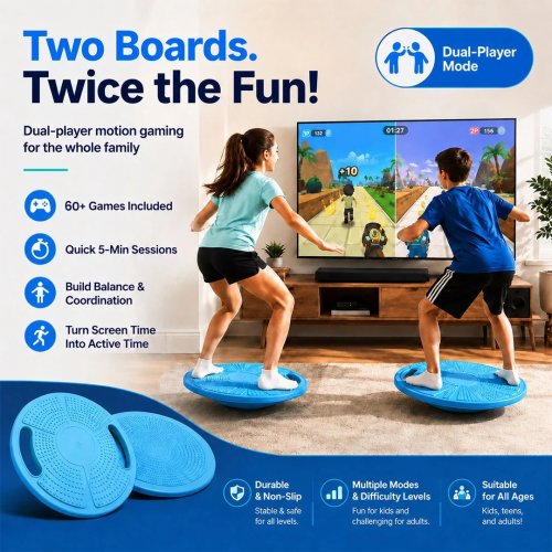 TILTAGO 30+ GAMES KIDS MOTION GAMING BOARD - BLUE image 2