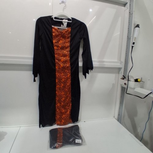 3PC WOMEN'S RUBIES WITCH COSTUME - MEDIUM (8-10) - BLACK/ORANGE (STYLE: 700205) image 2