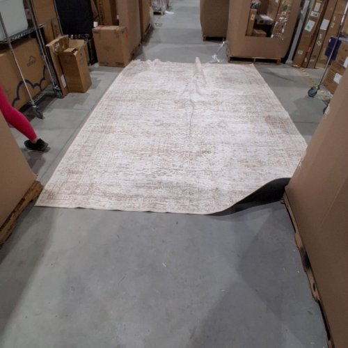 SOALMOST NON-SLIP MACHINE WASHABLE AREA RUG - 9FT X 12FT - BEIGE image 2