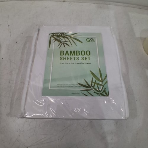 4PC COOL BAMBOO DOUBLE BRUSHED BAMBOO & MICROFIBER SHEET SET - KING - WHITE image 2