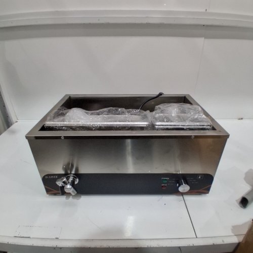 4-PAN COMMERCIAL FOOD WARMER STAINLESS STEEL BAIN MARIE WITH LIDS - 24L, 1500W - SILVER (MODEL: HK-BN3B) image 4