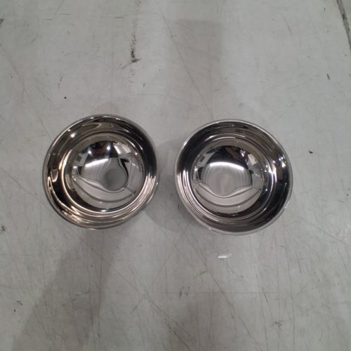 2PK DOUBLE-WALL INSULATED STAINLESS STEEL BOWLS - 0.5L - SILVER/HAMMERED FINISH image 4
