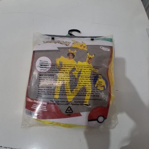 YOUTH DISGUISE POKÉMON PIKACHU ONE PIECE COSTUME - EXTRA LARGE/14-16 YEARS - YELLOW (STYLE: 94703J) image 2
