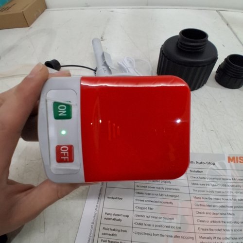 PORTABLE FUEL TRANSFER PUMP FOR GASOLINE & DIESEL - 3.2GPM - 51" (MODEL: FN901A-USB) image 3