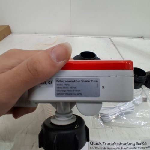 PORTABLE FUEL TRANSFER PUMP FOR GASOLINE & DIESEL - 3.2GPM - 51" (MODEL: FN901A-USB) image 6