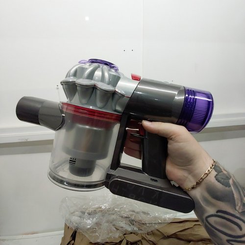 DYSON V8 PLUS RECHARGEABLE HANDHELD STICK VACUUM CLEANER WITH ATTACHMENTS - DARK GREY/PURPLE (MODEL: SV10) image 3