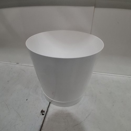 14" SELF-WATERING PLASTIC PLANTER POT - WHITE image 2