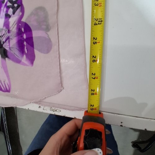 12PK SHEER BUTTERFLY PRINT TABLE RUNNERS - 17" X 60" - PURPLE/WHITE image 2