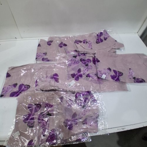 12PK SHEER BUTTERFLY PRINT TABLE RUNNERS - 17" X 60" - PURPLE/WHITE image 5