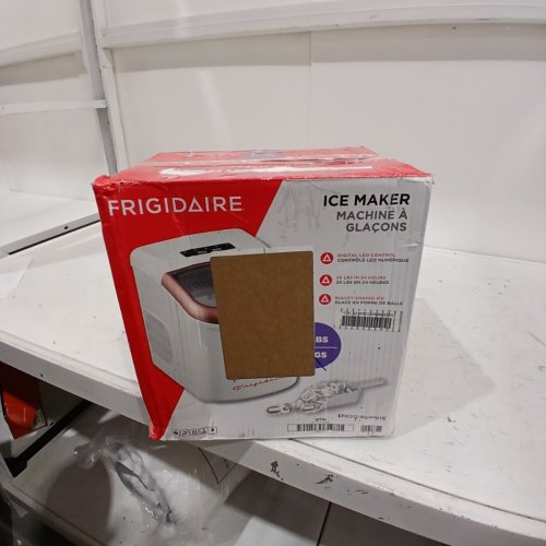 FRIGIDAIRE RETRO STYLE COMPACT ICE CUBE MAKER - 26 LBS/DAY - WHITE / ROSE GOLD (MODEL: EFIC512-RGWHITE image 7