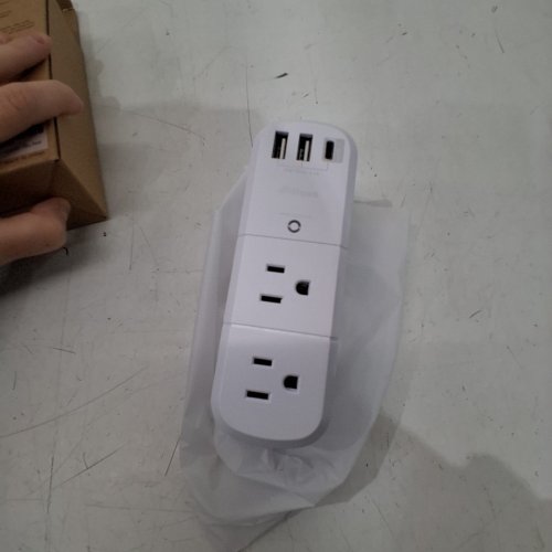 MIFASO USB OUTLET EXTENDER SURGE PROTECTOR WITH ROTATING PLUG - 3-SIDED SWIVEL POWER STRIP WITH 6 OUTLETS, 2 USB-A PORTS, 1 USB-C PORT - WHITE (MODEL: MFS6081) image 3