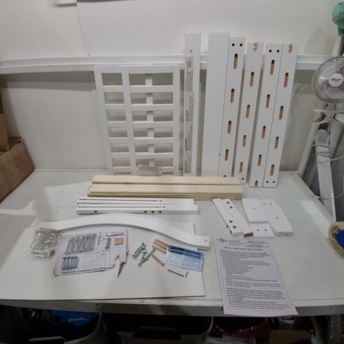 DREAM ON ME WOODEN SLAT SYDNEY TODDLER BED -28" X 53" X 29" -WHITE (MODEL: 647-WHT) image 2