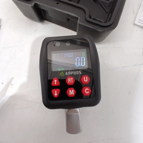 ANPUDS 1/2" DIGITAL TORQUE WRENCH CONVERTER WITH 3/8'' & 1/4'' ADAPTERS FOR CAR - 1.5-30NM, ±1% ACCURACY, PRESET VALUE, DATA STORAGE, BUZZER, LED INDICATORS - BLACK (MODEL: AP05) image 2
