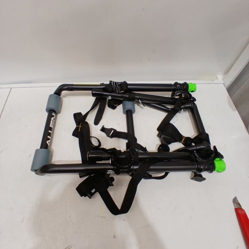 ALLEN SPORTS DELUXE TRUNK/SUV MOUNTED 2-BIKE CARRIER/RACK - BLACK/GREEN (MODEL: ZN102) image 2