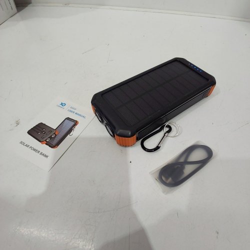 LATIMERIA SOLAR CHARGER POWER BANK 45800MAH - BLACK / ORANGE image 4