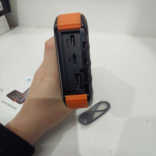 LATIMERIA SOLAR CHARGER POWER BANK 45800MAH - BLACK / ORANGE image 5