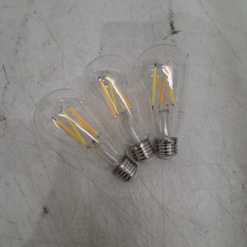 3 PHILIPS SMART LED VINTAGE EDISON FILAMENT ST19 LIGHT BULB - 60W - 120V - 500LM (MODEL: 9290030097) image 3