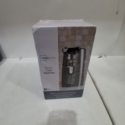 MAINSTAYS ELECTRIC CAN OPENER AND KNIFE SHARPENER - 14.1" X 13.6' X 25" - BLACK image 2