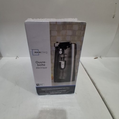 MAINSTAYS ELECTRIC CAN OPENER AND KNIFE SHARPENER - 14.1" X 13.6' X 25" - BLACK image 3