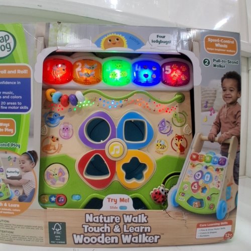 LEAPFROG NATURE WALK TOUCH & LEARN WOODEN WALKER - MULTICOLOR image 2