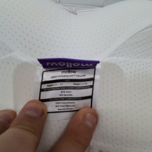 MELLOW CLOUDALIGN COOLING COMFORT PILLOW - HIGH - PINK image 2