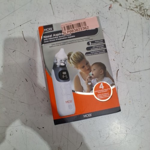 MOBI RECHARGEABLE NASAL ASPIRATOR - WHITE / BLACK (MODEL : 70646) image 6