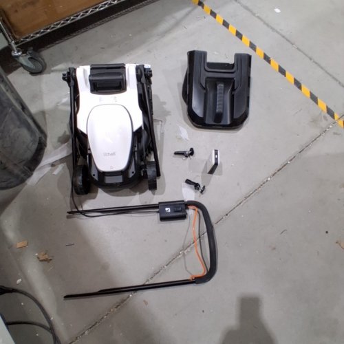 LITHELI U20 CORDLESS BRUSHLESS LAWN MOWER - 20V - 8GAL GRASS BAG - 13" PATH - WHITE/BLACK (MODEL: EGT010159) image 4