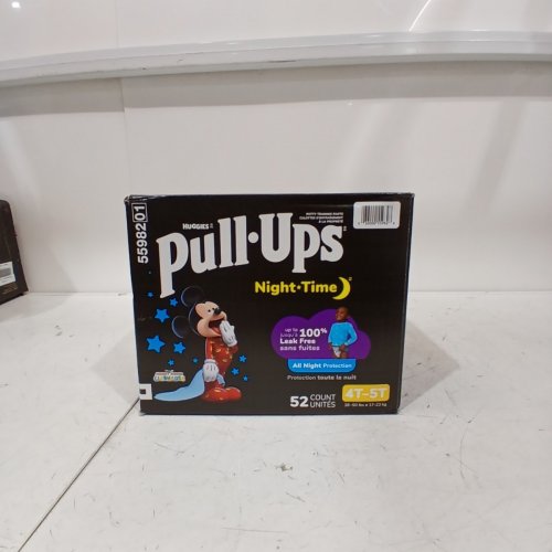 52PK BOYS HUGGIES NIGHT-TIME PULL UPS - 4T - 5T - MICKEY MOUSE image 2