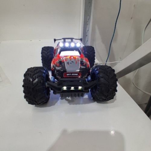 CAROX REMOTE CONTROL RC CAR WITH LED LIGHTING -1:18 - RED/BLACK (MODEL : OX45RED) image 2