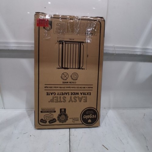 REGALO EASY STEP EXTRA WIDE BABY GATE - 30" X 29"-49" - WHITE (MODEL: 1164 EW DS) image 4